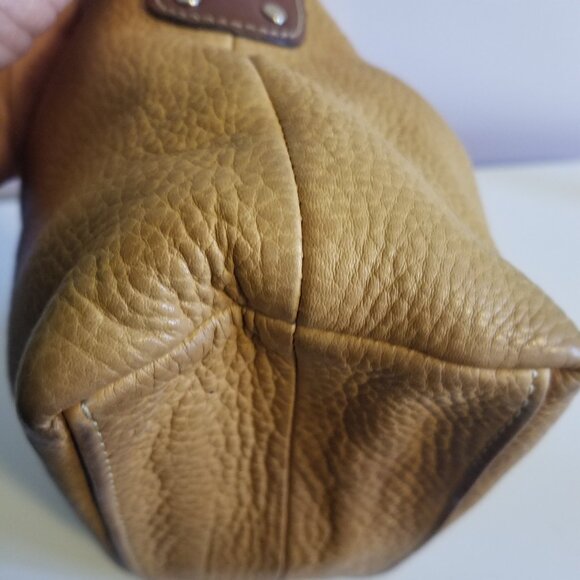 Fossil Women's Carmel Pebble Leather Boho Y2K Western Tan Purse - Picture 6 of 13